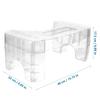 Transparent Toilet Stool Bathroom Squat Stool Home Bathroom s for Adult Step for Adults Clear Household Toilet Travel Toiletries The pet Poo view 3