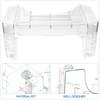 Transparent Toilet Stool Bathroom Squat Stool Home Bathroom s for Adult Step for Adults Clear Household Toilet Travel Toiletries The pet Poo view 4