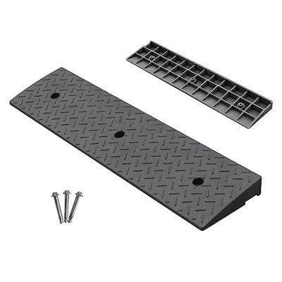 Threshold Ramps for Doorways Heavy Duty Rubber Curb Ramp/Factories/Warehouse Ramps Portable Ramps for Sidewalk Cars Wheelchairs Pet Mobility, Size : 100x25x5cm