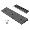 Threshold Ramps for Doorways Heavy Duty Rubber Curb Ramp/Factories/Warehouse Ramps Portable Ramps for Sidewalk Cars Wheelchairs Pet Mobility, Size : 100x25x5cm view 1