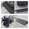 Threshold Ramps for Doorways Heavy Duty Rubber Curb Ramp/Factories/Warehouse Ramps Portable Ramps for Sidewalk Cars Wheelchairs Pet Mobility, Size : 100x25x5cm view 4