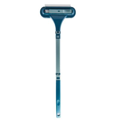 TENWEL Ultimate Mesh Window Glass Cleaning Tool - 2 in 1 Double-Sided Brush for Effortless Scrubbing and Water Scraping, Perfect for Home and High-Rise Windows