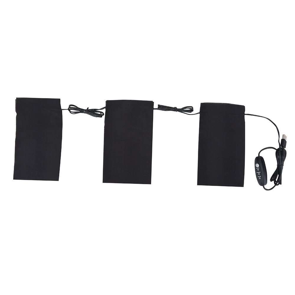 Tyenaza Heating Pads, 5V 2A 8.5W Lightweight Electric USB Heating Heated Pads Set for Outdoor Winter Camping