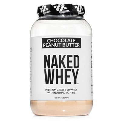 NAKED Whey Chocolate Peanut Butter Protein Powder, Grass Fed Whey, No GMO, No Soy, and Gluten Free. Nothing Artificial, Aid Growth and Recovery - 21 Servings