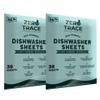 Zero Trace Dishwasher Detergent Eco-Friendly Sheets for Dish Washing - Plant Powered Technology - Plastic Free Biodegradable- 38 Count- Pack of 2 (76 Total Sheets) view 1