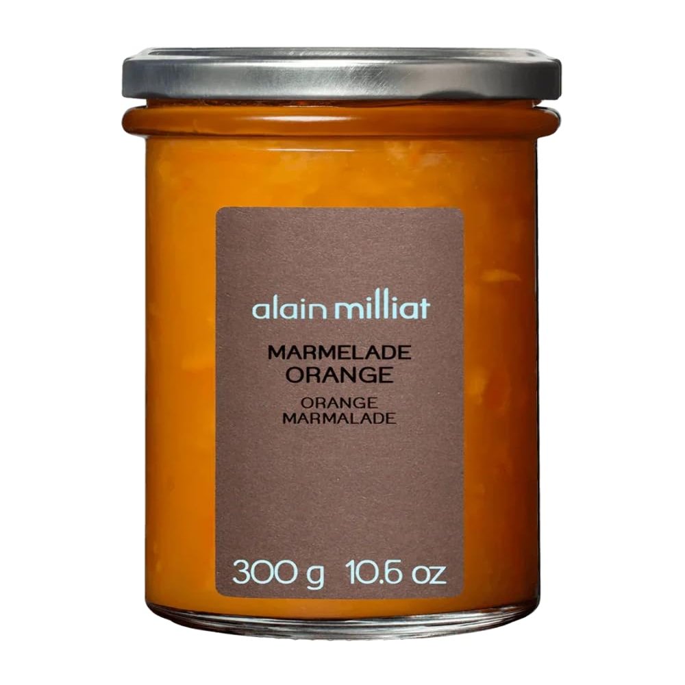 Alain Milliat Blond Orange Marmalade, 10.6 Oz (One 300g Glass Jar) | GMO-Free | Imported from France