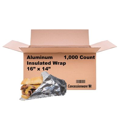 [1,000 Count] Insulated Foil Sandwich Wrap