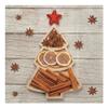 AM Dcor 20 Count 3-Ply Luncheon Paper Scented Napkins for Christmas Dinner Party Decorative Decoupage - 13" x 13" (Unfolded) (Aroma Spices Tree) view 1