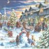 AM Dcor 20 Count 3-Ply Luncheon Paper Napkins for Christmas Dinner Party Decorative Decoupage - 13" x 13" (Unfolded) Christmas Market view 1