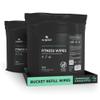 Wipex Gym Wipes Bucket Refill Roll - Plant-based Fitness Equipment Wipes, Lemongrass, Eucalyptus & Vinegar Wipes to Clean Surfaces, Yoga Mat & Gym Cleaner and Peloton Bikes, 400 Count (Pack of 2) view 1