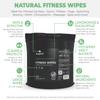 Wipex Gym Wipes Bucket Refill Roll - Plant-based Fitness Equipment Wipes, Lemongrass, Eucalyptus & Vinegar Wipes to Clean Surfaces, Yoga Mat & Gym Cleaner and Peloton Bikes, 400 Count (Pack of 2) view 2
