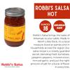 Robbi's Salsa Hot- Authentic Arkansas Flavor in Every Bite! Homemade Taste with Secret Blend of Tomatoes, Jalapeno Peppers, Salt, Onion & Garlic, "Best Served When Chilled", Gluten Free - 16 oz Jar view 2