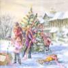 AM Dcor 20 Count 3-Ply Luncheon Paper Napkins for Christmas Dinner Party Decorative Decoupage - 13" x 13" (Unfolded) Family Holidays view 1