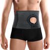 ORTONYX Abdominal Ostomy Belt for Men and Women, Post-Operative Care After Colostomy ileostomy Surgery, Adjastable Stoma Bag Hole/Black L-XXL view 1
