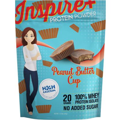 Bariatric Eating Inspire Peanut Butter Cup 20g Whey Protein Isolate Powder with Calcium (20 Servings)