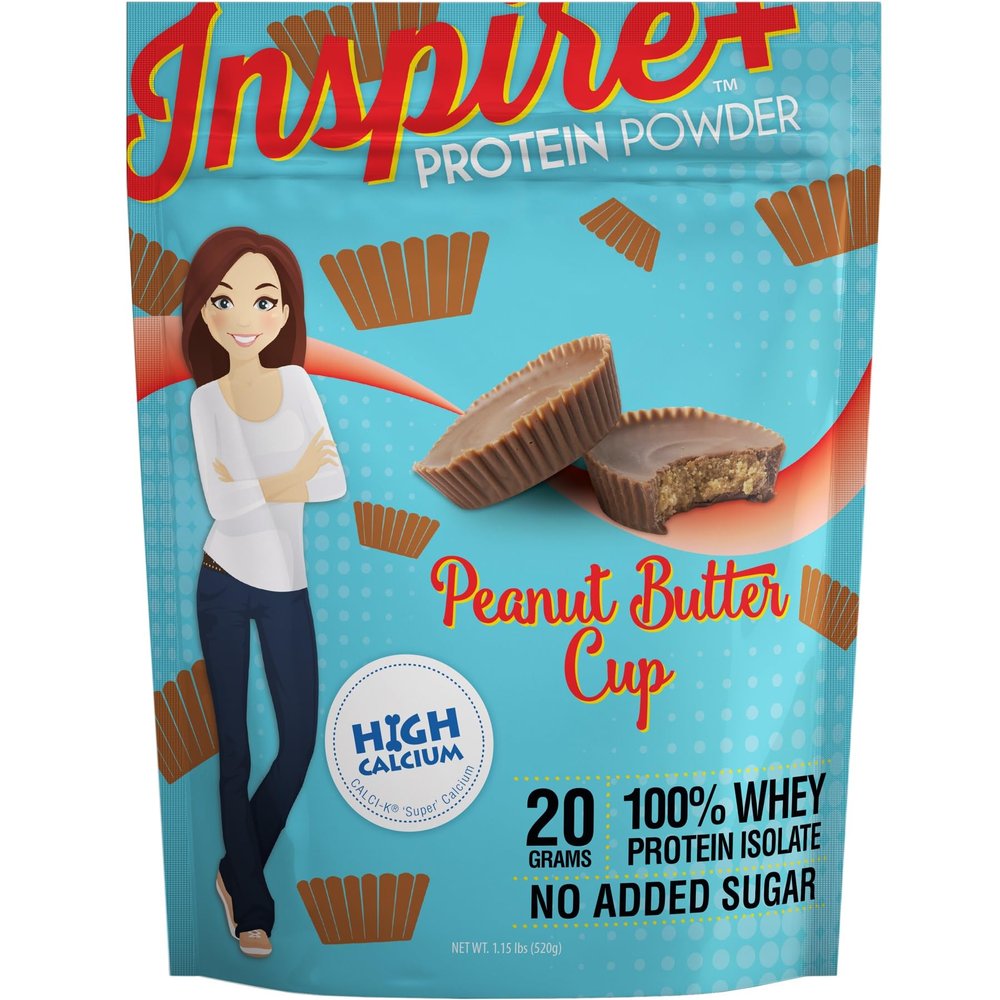 Bariatric Eating Inspire Peanut Butter Cup 20g Whey Protein Isolate Powder with Calcium (20 Servings)