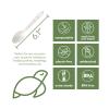 100% Compostable Non Plastic Spoons [200 Pack] CPLA Disposable Spoons. Non Plastic Silverware Set. Eco-Friendly Cutlery, Off White Flatware, Extra Sturdy Utensils, by Earth's Natural Alternative view 2