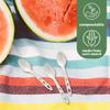 100% Compostable Non Plastic Spoons [200 Pack] CPLA Disposable Spoons. Non Plastic Silverware Set. Eco-Friendly Cutlery, Off White Flatware, Extra Sturdy Utensils, by Earth's Natural Alternative view 4