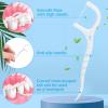 Maxcheck 2000 Count Floss Picks Bulk Natural Dental Floss Picks Toothpicks Sticks High Pull Tooth Flosser Sustainable for Teeth view 3