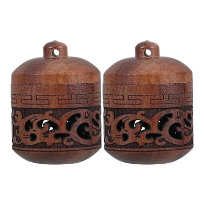 LALAFINA Hollow Lantern Shape Aromatherapy Pendant 2-Pack with Rotatable Opening DIY Scent Holder for Home Office Air Freshener Decoration