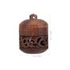 LALAFINA Hollow Lantern Shape Aromatherapy Pendant 2-Pack with Rotatable Opening DIY Scent Holder for Home Office Air Freshener Decoration view 2