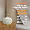 Reacher Auto-Dimmable Alarm Clock White Noise Machine with Night Light, 20 Soothing Sounds, Sleep Timer, Fabric LED Display, Precise Volume Control, Small Sound Machine for Nursery, Baby view 4