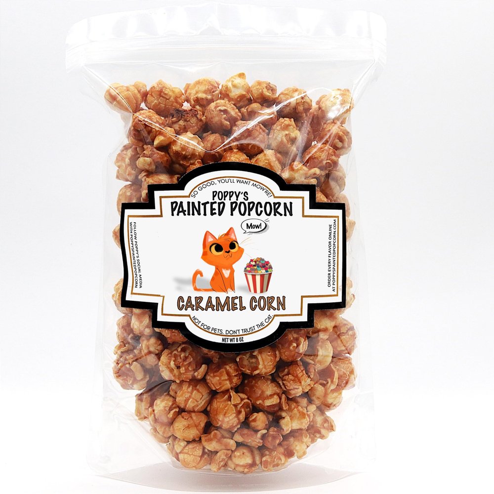 Poppy's Painted Popcorn (Caramel Corn)