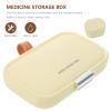 Dispenser Travel Purse Case Medicine Multifunctional Container Weekly Portable Small Holder Compact Medication Storage One-Week Sleek Organizer view 2
