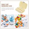 Dispenser Travel Purse Case Medicine Multifunctional Container Weekly Portable Small Holder Compact Medication Storage One-Week Sleek Organizer view 3