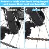 14Pcs Brake Cable Drive Rollator Replacement Parts, Brake Cable Parts for Walkers with 45 Inch Brake Cable Kit for Majority view 4