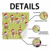 Personalized Wrapping Paper Funny Gift Wrapping Paper Face Photo Custom Fathers Day Gift Wrap Roll for Dad Men Women Kids Christmas Anniversary Baby Shower 58"x 23" view 2