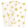 HolyMaji 50 Sheets Sunshine Tissue Paper for Packaging - 20 28" Sun Wrapping Paper Bulk - Gold Star for Gift Bags, Small Business, Here Comes The Son Baby Shower view 1
