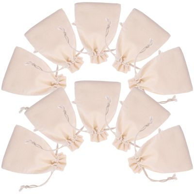 Alipis 10pcs Drawstring Bags Reusable Storage Pouches for Jewelry and Wedding Favors Elegant Design Portable Convenient Drawstring Closure
