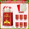24 Pcs Christmas Gift Bags, Red Glitter Christmas Bags for Gifts with Tissue Paper, 6 Styles Red and Gold Foil Paper Goodie Bag with Handles, Bulk Xmas Holiday Reusable Party Favor Treat Bag view 2