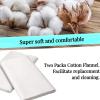 2 Pcs Organic Cotton Flannel for Castor Oil Pack Wrap, Reusable Castor Oil Compress for Liver Detox, Castor Oil Pads for Abdomen, Joints & Other Areas view 3