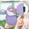 Beautyflier Asthma Inhaler Holder, Inhaler Travel Bag for Adults and Kids, Travel Handy Asthma Holder Keychain for Handy Ventolin Inhaler, Bag Only (Purple) view 2