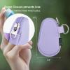 Beautyflier Asthma Inhaler Holder, Inhaler Travel Bag for Adults and Kids, Travel Handy Asthma Holder Keychain for Handy Ventolin Inhaler, Bag Only (Purple) view 3