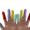 50 Pcs Small Cotton Finger Cot Glove Finger Guard Protective Fir Fingertip Cover Sleeve Finger Cover Protection for Finger Tip view 3