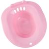 Sitz Bath Toilet Seat Postpartum Care Basin Sitz Bath Tub Butt Bath Bowl for Soothes Cleanse Hemorrhoids Treatment Pink view 1