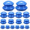 Geiserailie 16 Pcs 4 Sizes Cupping Therapy Set Silicone Cupping Massage Cups Professional Chinese Therapy Cup Vacuum for Body Muscle Nerve(Dark Blue) view 1