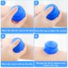 Geiserailie 16 Pcs 4 Sizes Cupping Therapy Set Silicone Cupping Massage Cups Professional Chinese Therapy Cup Vacuum for Body Muscle Nerve(Dark Blue) view 3