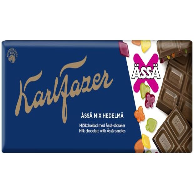 10x200g Fazer ss Mix Fruit chocolate tablet 2000g / 70.54oz total