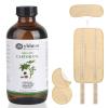 Organic Castor Oil Cold Pressed Glass Bottle((8fl.oz/237ml), Castor Oil Pack Wrap Organic Cotton Reusable for Neck, Chest & Abdomen view 1