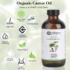 Organic Castor Oil Cold Pressed Glass Bottle((8fl.oz/237ml), Castor Oil Pack Wrap Organic Cotton Reusable for Neck, Chest & Abdomen view 3
