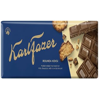 11x180g Fazer Crunchy Biscuit chocolate tablet total 1980g / 69.84 oz
