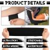 Jenaai 4 Pcs Football Turf Tape Sports Tape Extra Wide Athletic Turf Tape Waterproof Flexible for Arms Sticky Tape for Athlete and Sport Trainers Accessories, 5.5 Yards Each Roll(Black, White) view 3