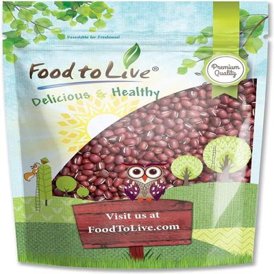 Food to Live - Adzuki Beans, 2 Pounds - Whole Dried Azuki Beans (Red Mung Beans), Raw, Vegan, Kosher, Sproutable, Bulk