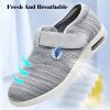 bumuam Men's Diabetic Shoes Wide Width Shoes,Extra Wide Widths Walking Edema Sneakers Adjustable Strap Easy On/Off with 3 Pairs Insoles Replacement Stylish Diabetic Shoes Men 4.5/Women 5.5 view 2