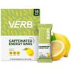 Verb Caffeinated Energy Bars Lemon (26g, Pack of 16) 110-Calorie Delicious Low Sugar Energy Bar - Vegan Gluten Free On-the Go Snack with 80mg Green Tea Caffeine, Only Real-Food Ingredients view 1