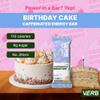 Verb Caffeinated Energy Bars Birthday Cake (26g, Pack of 16) 110-Calorie Delicious Low Sugar Energy Bar - Vegan Gluten Free On-the Go Snack with 80mg Green Tea Caffeine, Only Real-Food Ingredients view 2